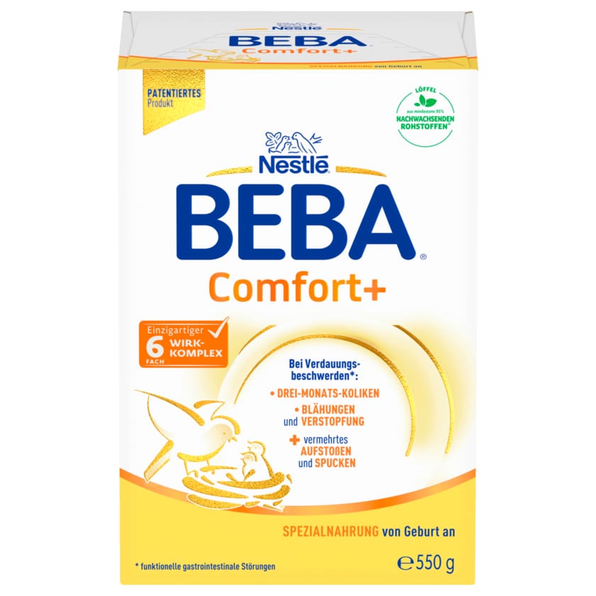 Nestlé Beba Comfort+ Spezialnahrung von Geburt an 550g